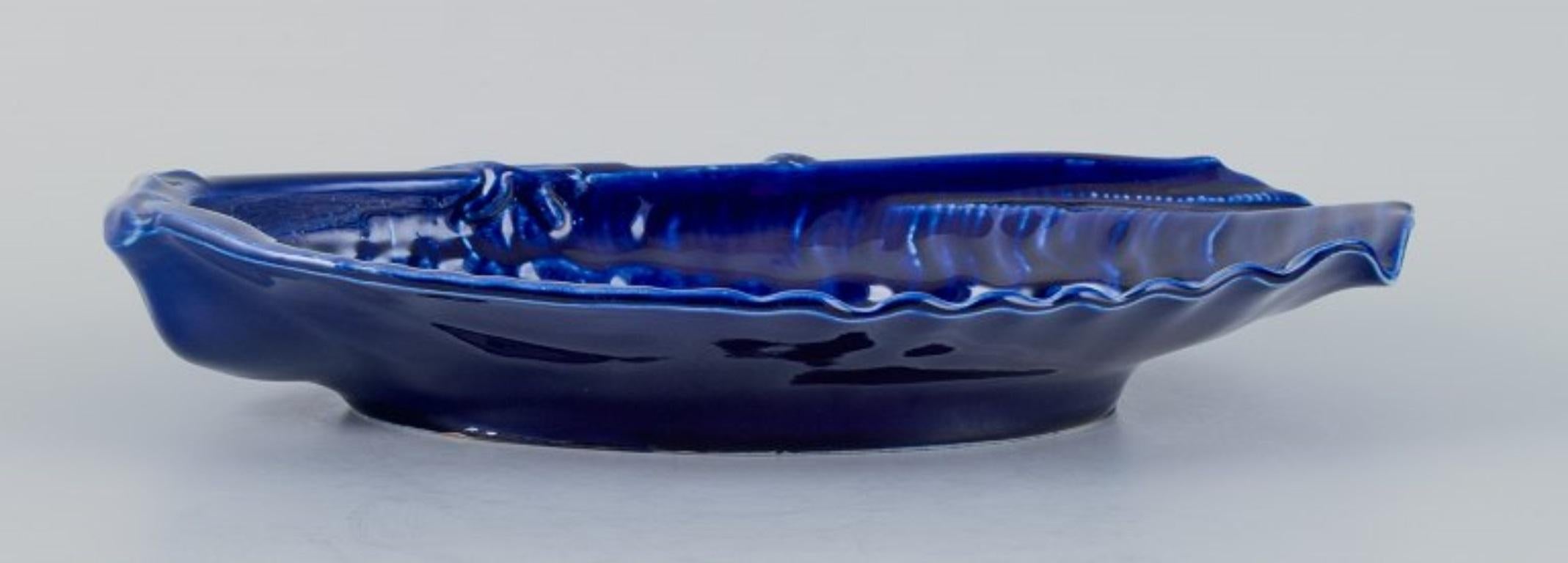 Swedish Wilhelm Kåge for Gustavsberg. Large snail-shaped ceramic bowl. For Sale