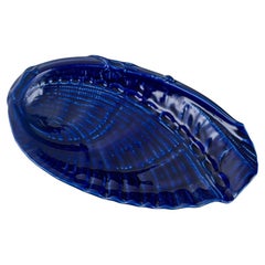 Used Wilhelm Kåge for Gustavsberg. Large snail-shaped ceramic bowl.