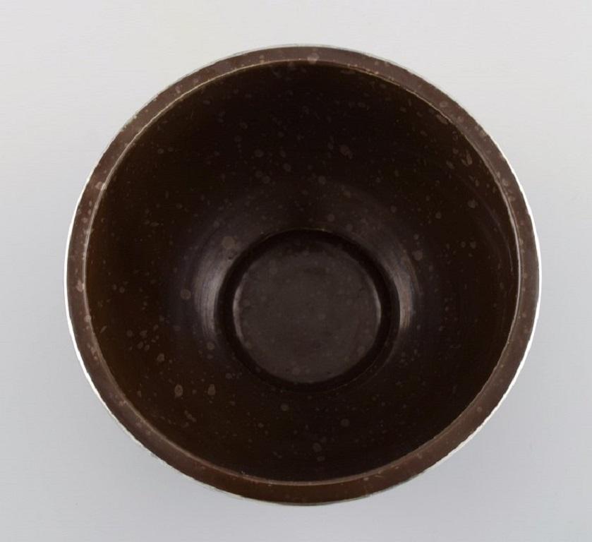 Wilhelm Kåge for Gustavsberg, Rare Argenta Art Deco Bowl in Glazed Ceramics For Sale 2