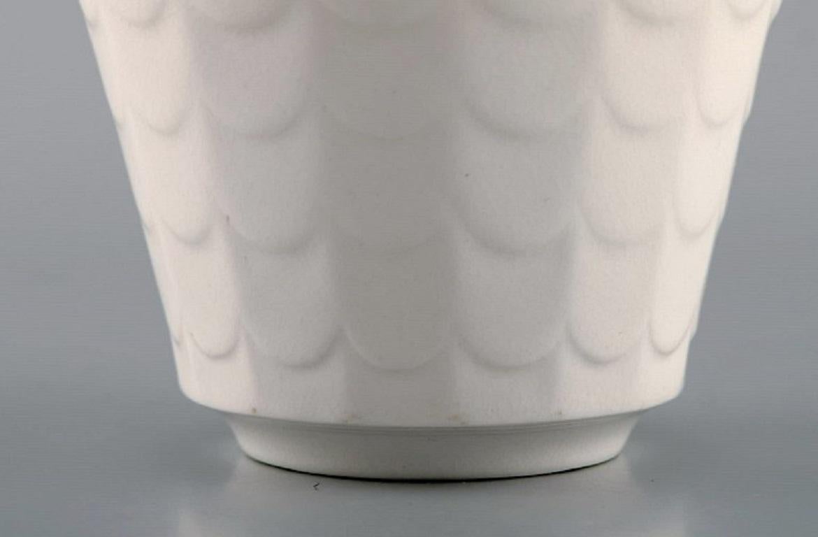 Wilhelm Kåge for Gustavsberg, Six Flower Pot Covers in Porcelain In Excellent Condition For Sale In Copenhagen, DK