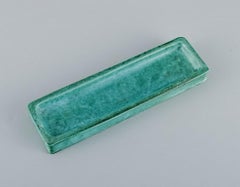 Wilhelm Kåge for Gustavsberg, Sweden. Argenta. Pen tray and bottle holder.