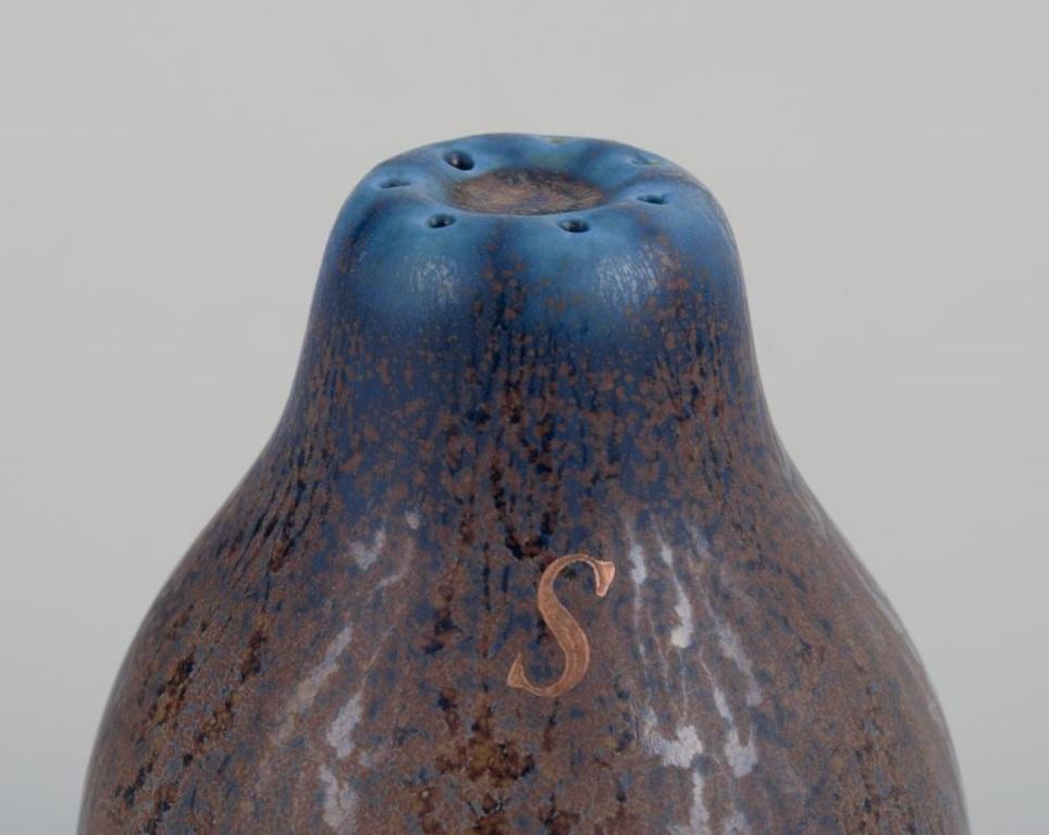 Mid-20th Century Wilhelm Kåge for Gustavsberg, Sweden. Small pitcher and salt shaker in ceramic.  For Sale