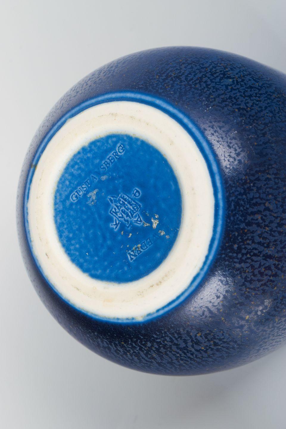 Glazed Wilhelm Kåge for Kåge Verkstad Gustavsberg. Jam jar with silver lid and spoon. For Sale