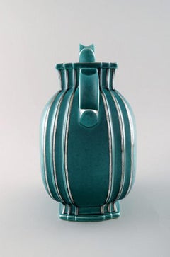 Wilhelm Kåge, Gustavsberg, Argenta Art Deco Ceramic Vase, 1940s