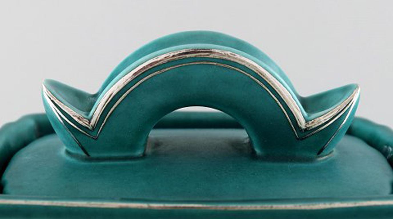 Ceramica Wilhelm Kåge, Gustavsberg, Vaso in ceramica Art Deco di Argenta, anni '40 in vendita