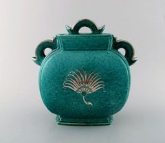Wilhelm Kåge, Gustavsberg, Argenta Art Deco Ceramic Vase