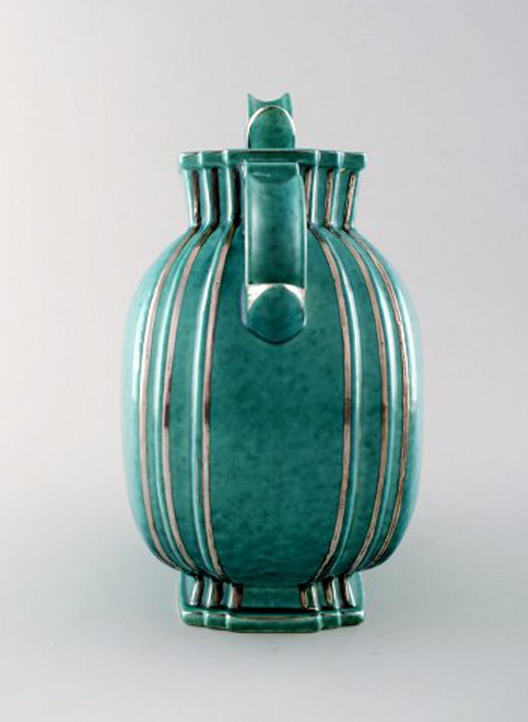 Swedish Wilhelm Kåge, Gustavsberg, Argenta Art Deco Ceramic Vase