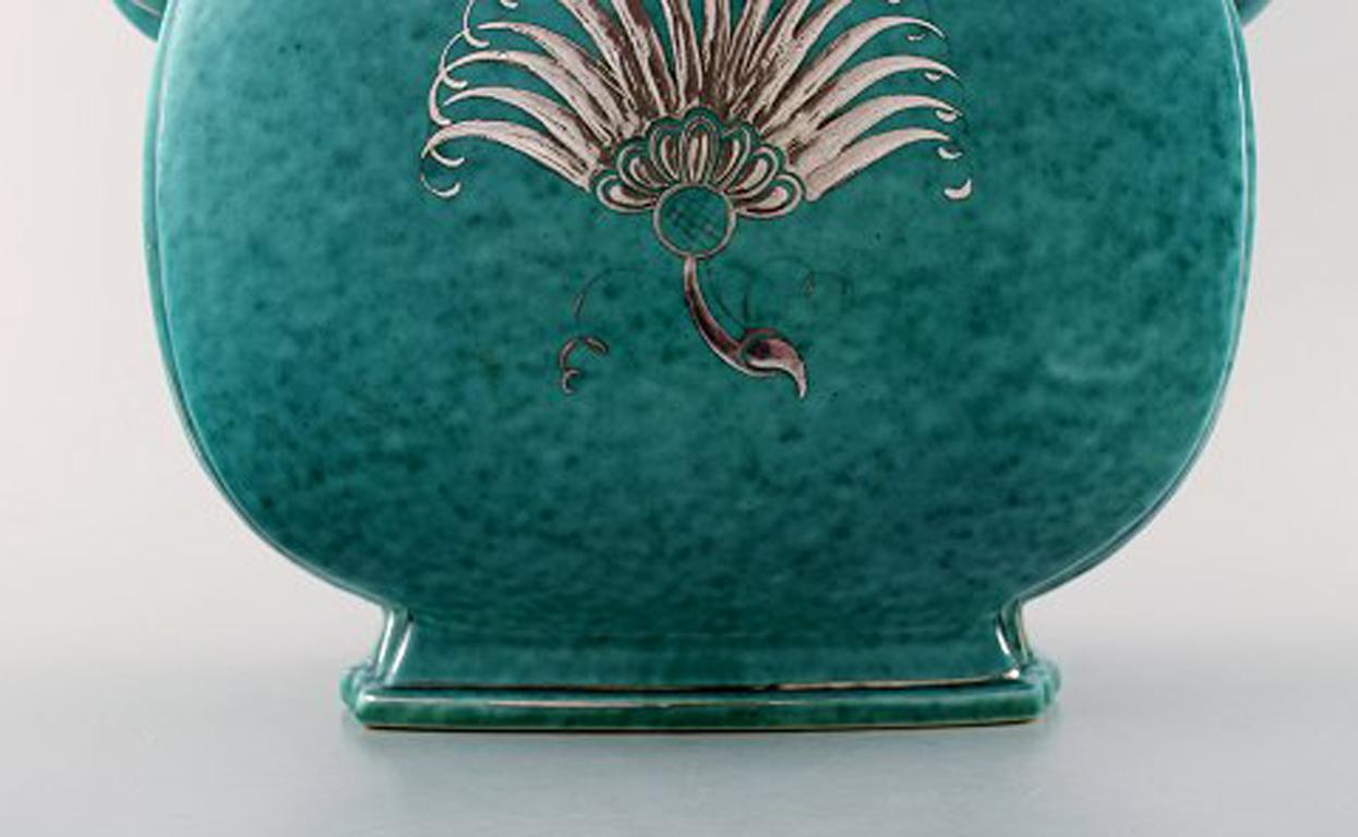 Mid-20th Century Wilhelm Kåge, Gustavsberg, Argenta Art Deco Ceramic Vase