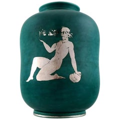 Wilhelm Kåge, Gustavsberg, Argenta Art Deco Ceramic Vase