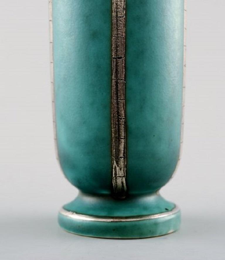 Swedish Wilhelm Kåge/Kaage, Gustavsberg, Argenta Vase in Ceramics, Art Deco
