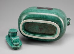 Wilhelm Kage Lock Urn 'Argenta' for Gustavsberg Sweden 1940s Marked