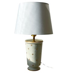 Wilhelm Kage Mid-Cen Stoneware Table Lamp CARRARA for Gustavsberg, Sweden 1940s. Wilhelm Kage Mid-Cen Stoneware Table Lamp CARRARA for Gustavsberg, Sweden 1940s.