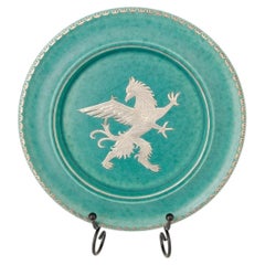 Wilhelm Kage Plate "Argenta" Gustavsberg Sweden 1940. Signed