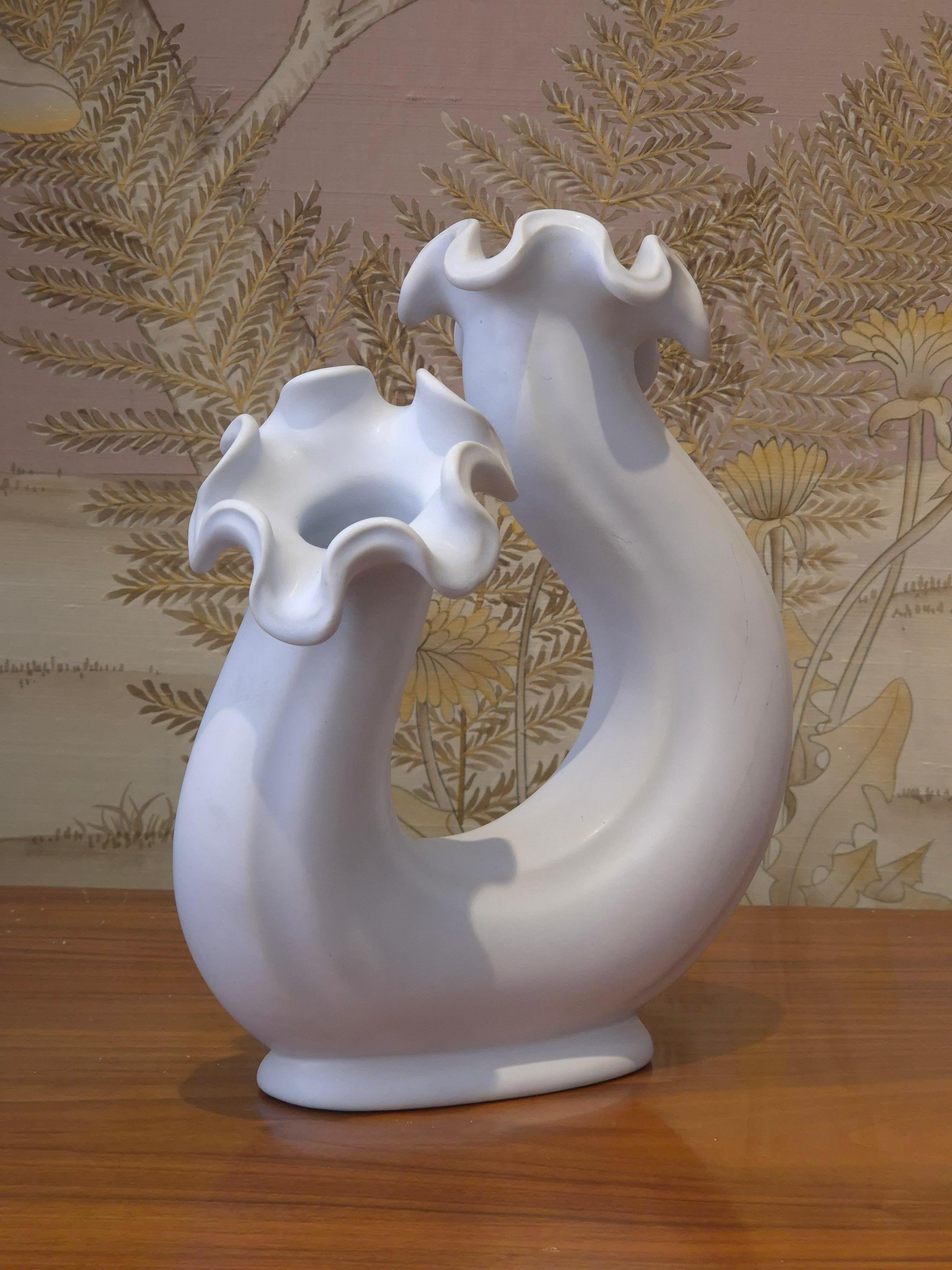 Grès Wilhelm Kåge, vase sculptural 