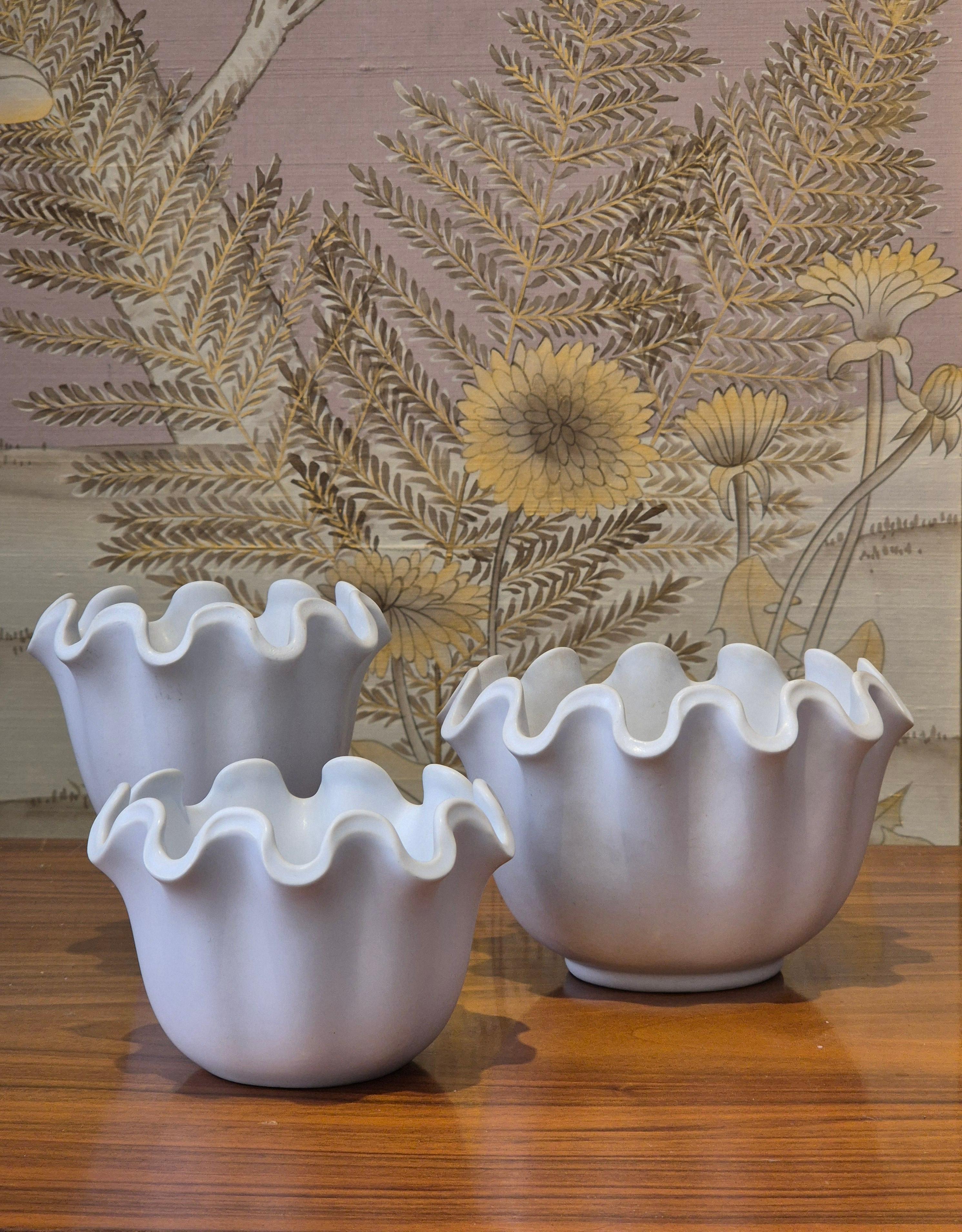 Wilhelm Kåge, ciotola in gres modello Våga / Wave, Gustavsberg. Moderno scandinavo in vendita 1
