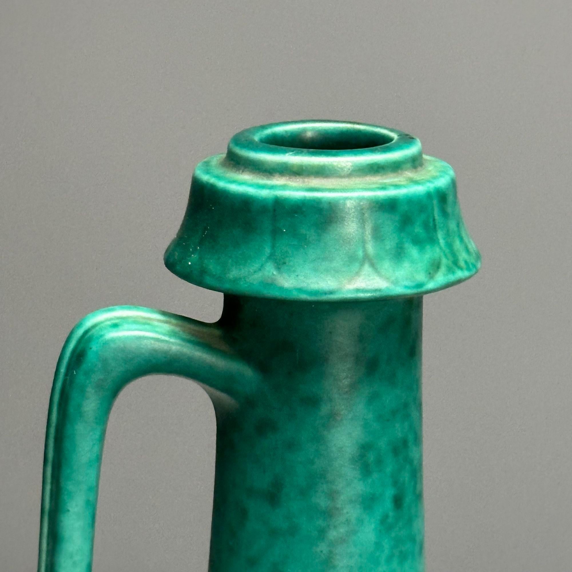 Wilhelm Kage, Swedish Mid-Century Modern, Vase, Glazed Stoneware, Argenta, 1930s For Sale 1