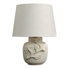 Wilhelm Kåge, Table Lamp, Stoneware, Sweden, 1940s