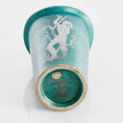 Wilhelm Kage Vase 'argenta' für Gustavsberg Schweden 1950