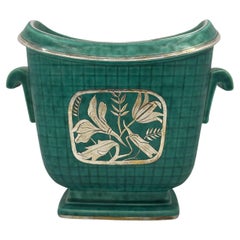 Wilhelm Kage vase 'argenta' for Gustavsberg Sweden 1950 signed