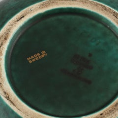 Wilhelm Kage vase ceramic "Argenta" Gustavsberg Sweden 1940s Marked