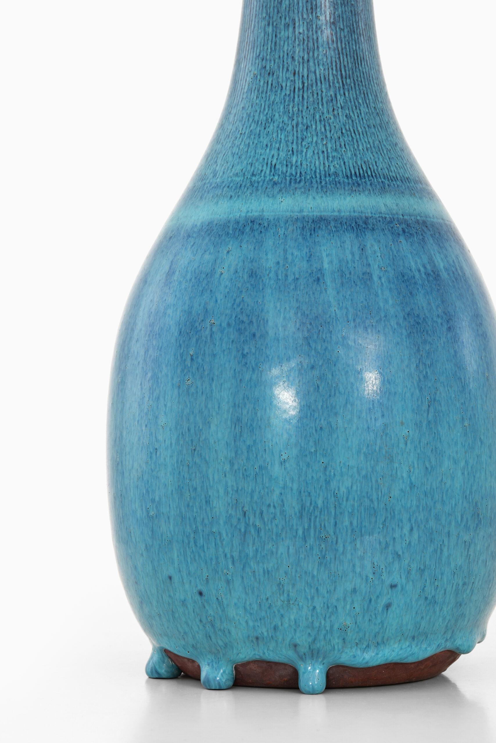 Ceramic Wilhelm Kåge Vase Model Farsta Produced by Gustavsberg For Sale