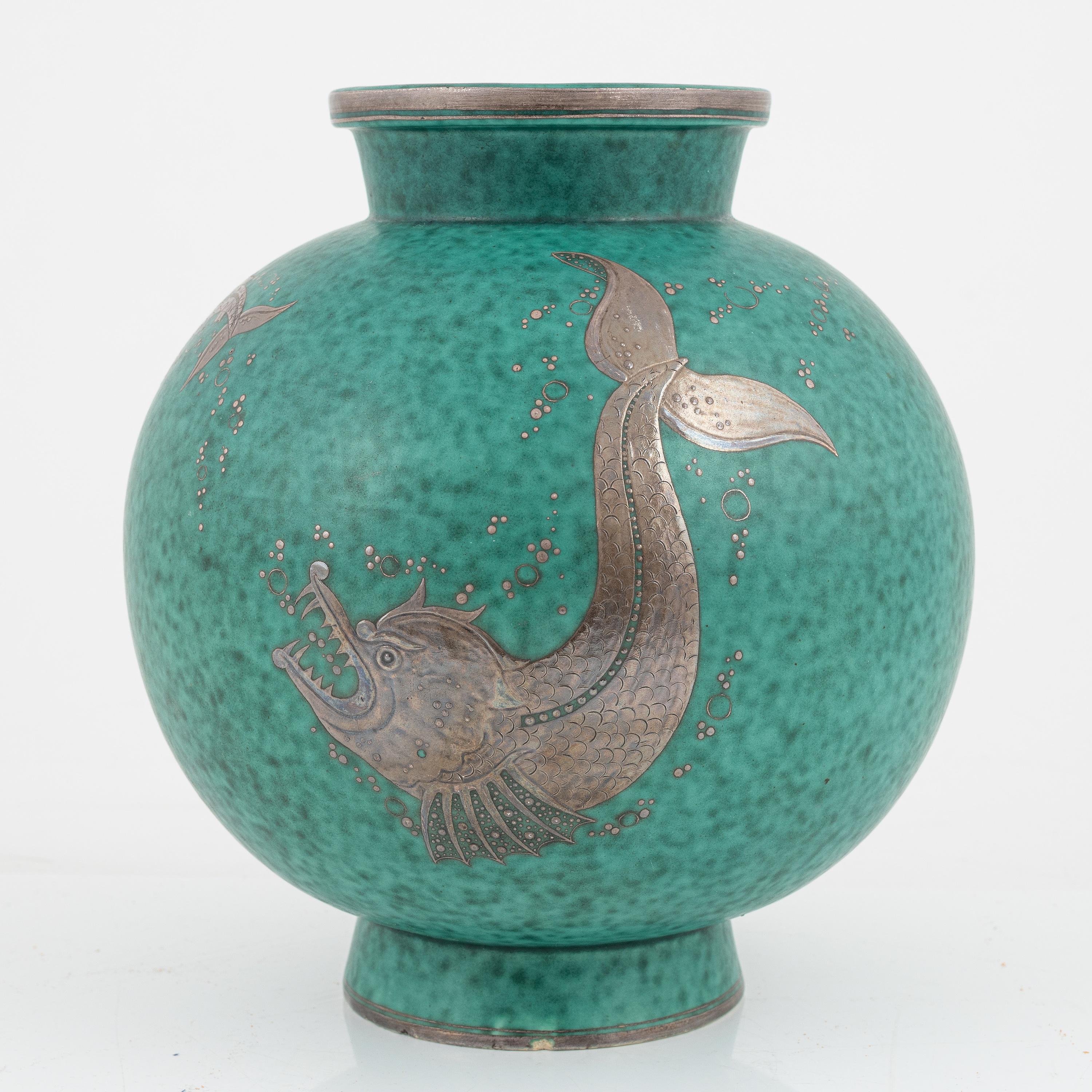 Wilhelm Kage Vase Stoneware 