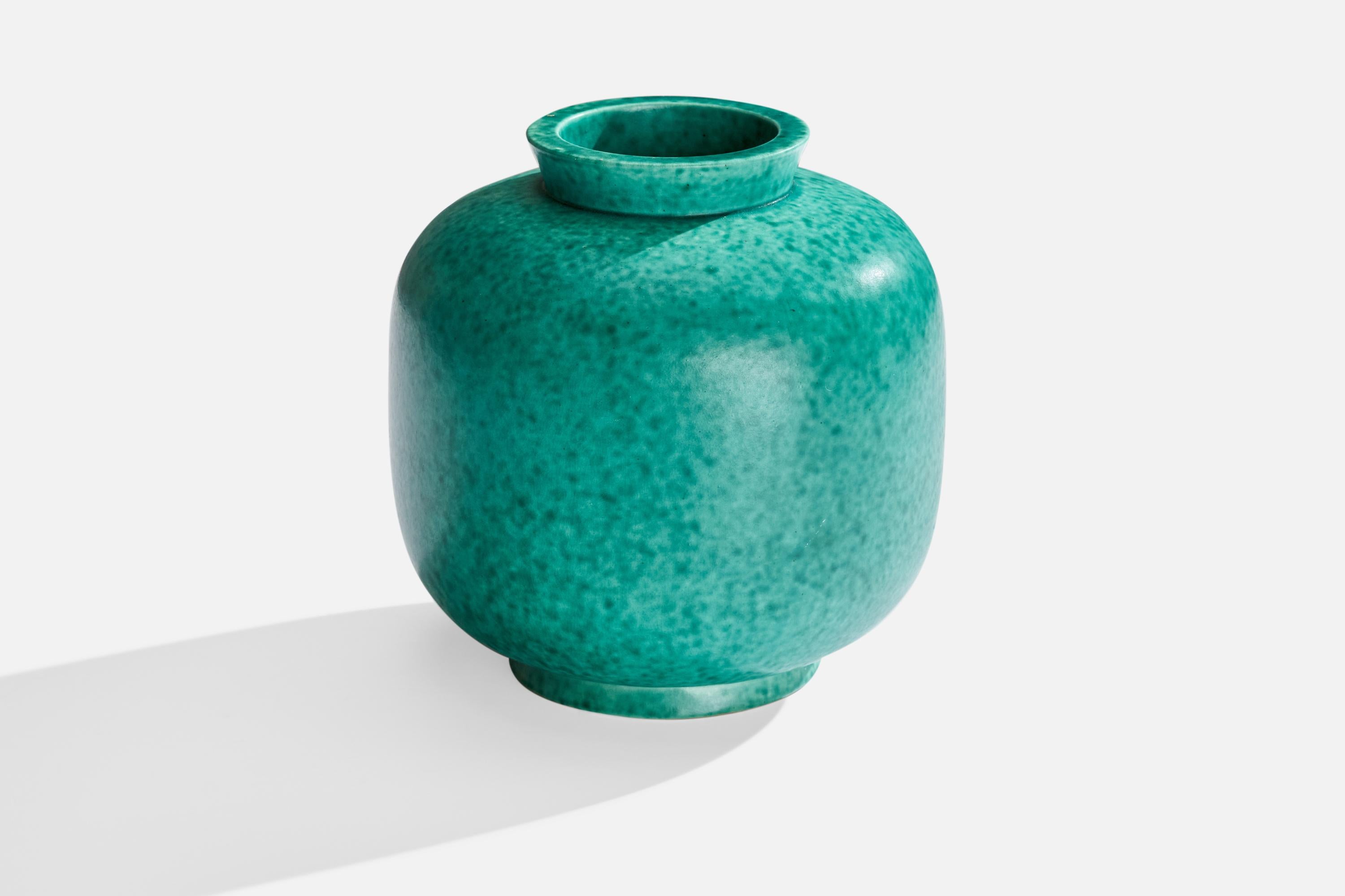 Scandinavian Modern Wilhelm Kåge, Vase, Stoneware, Sweden, 1950s For Sale