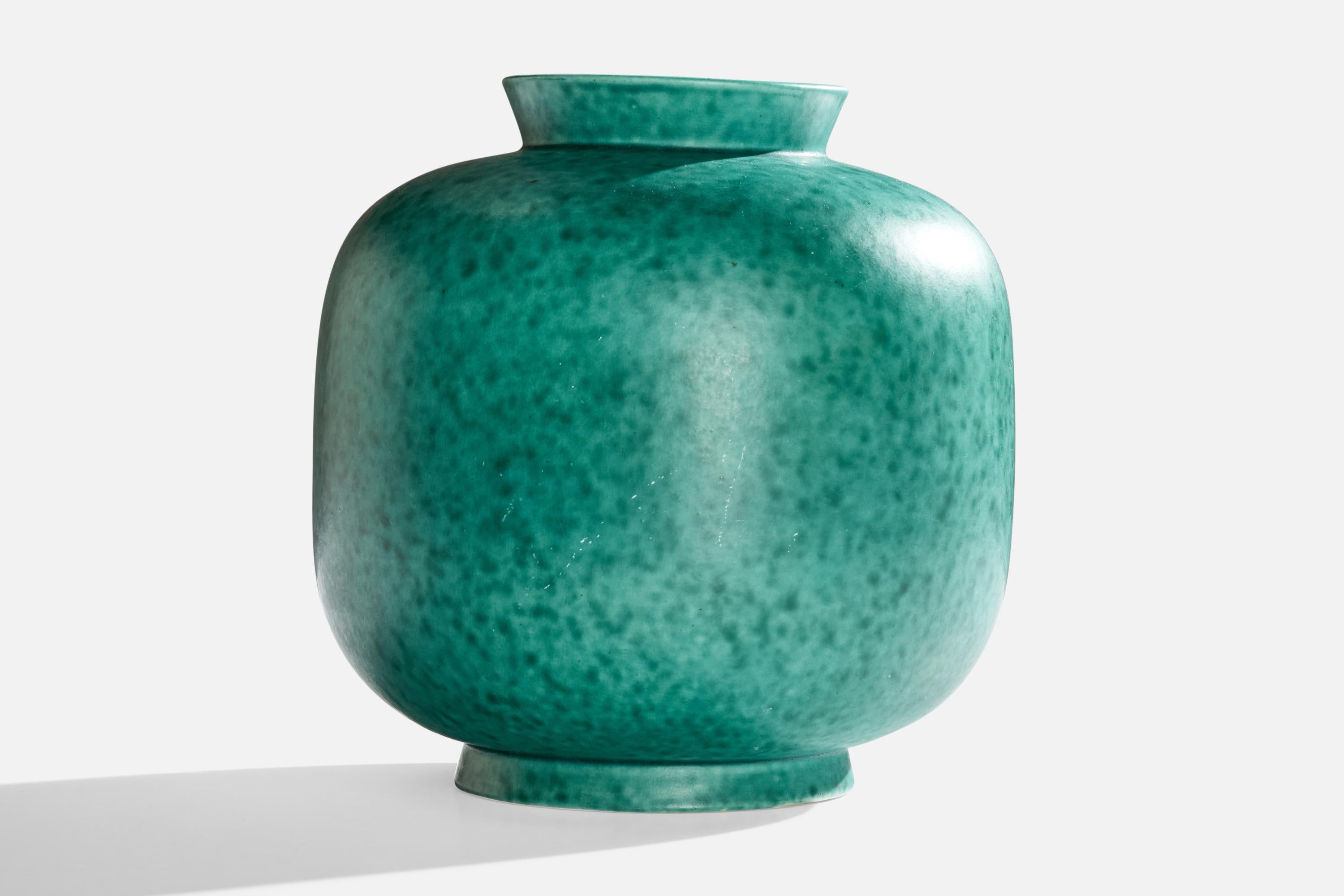 Scandinavo moderno Wilhelm Kåge, Vaso, Gres, Svezia, anni '1950 in vendita