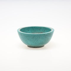 Wilhelm Kate-Schale aus Keramik und Silber „Argenta“  Gustavsberg Schweden 1950