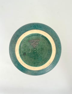 Wilhelm Kåge Argenta Vase, Ceramic with Silver Inlay, Sweden, 1950