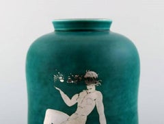 Wilhelm Kåge, Gustavsberg, Argenta Art Deco Ceramic Vase
