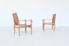 Wilhelm Kienzle Coppia di sedie Safari Wohnbedarf, Svizzera, 1950
