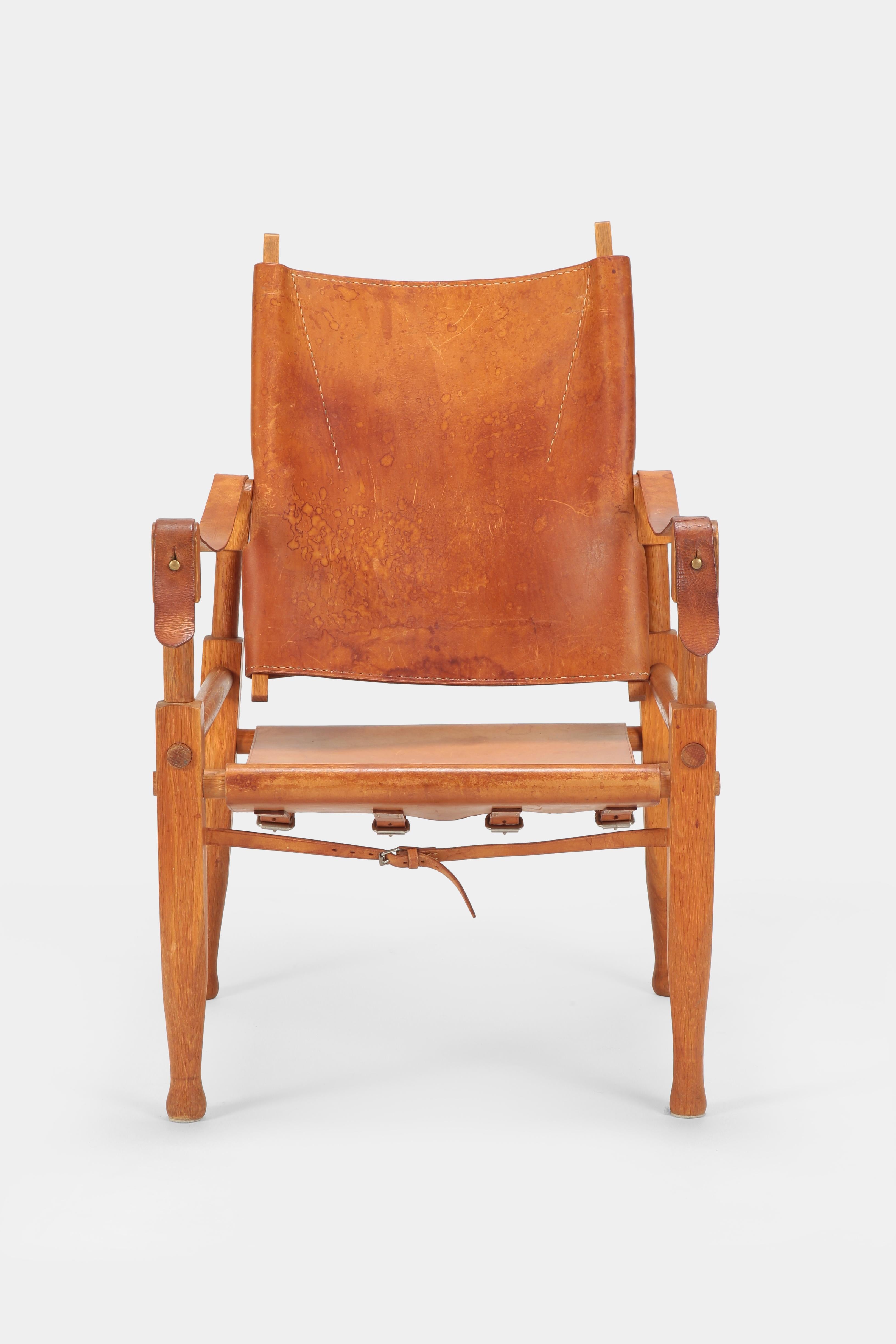 Mid-Century Modern Wilhelm Kienzle Safari Chair Wohnbedarf, 1950s