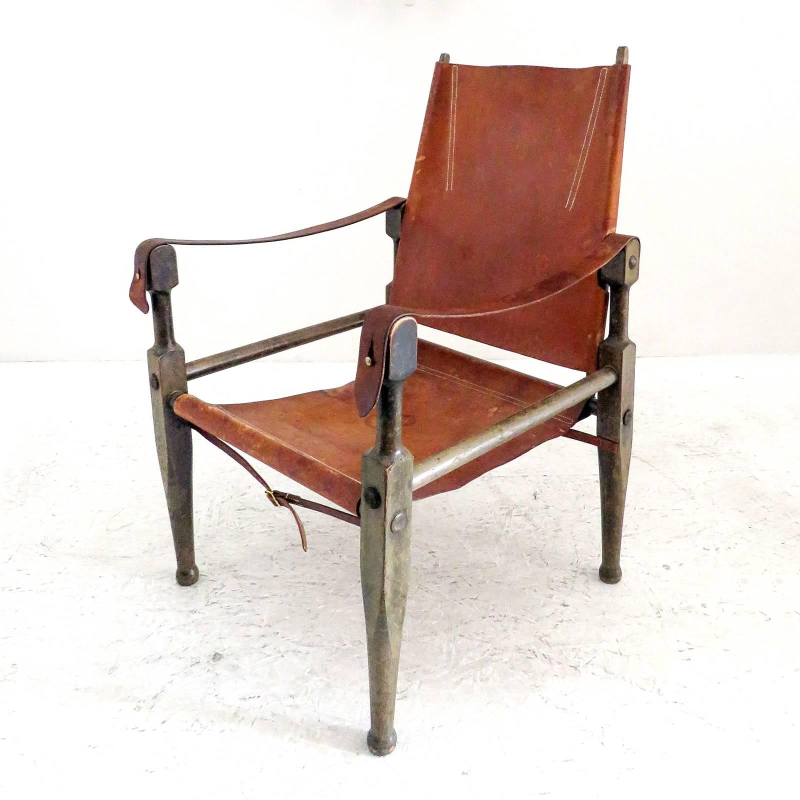 Wilhelm Kienzle Safari Chair, 1950 In Good Condition In Los Angeles, CA