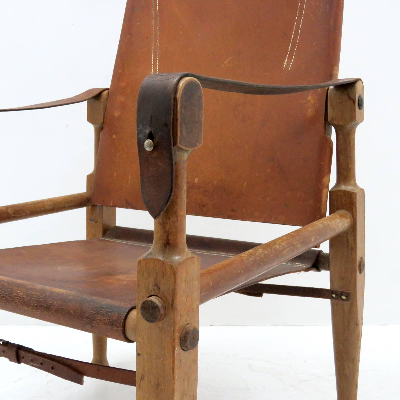 Wilhelm Kienzle Safari Chair, 1950 In Good Condition In Los Angeles, CA