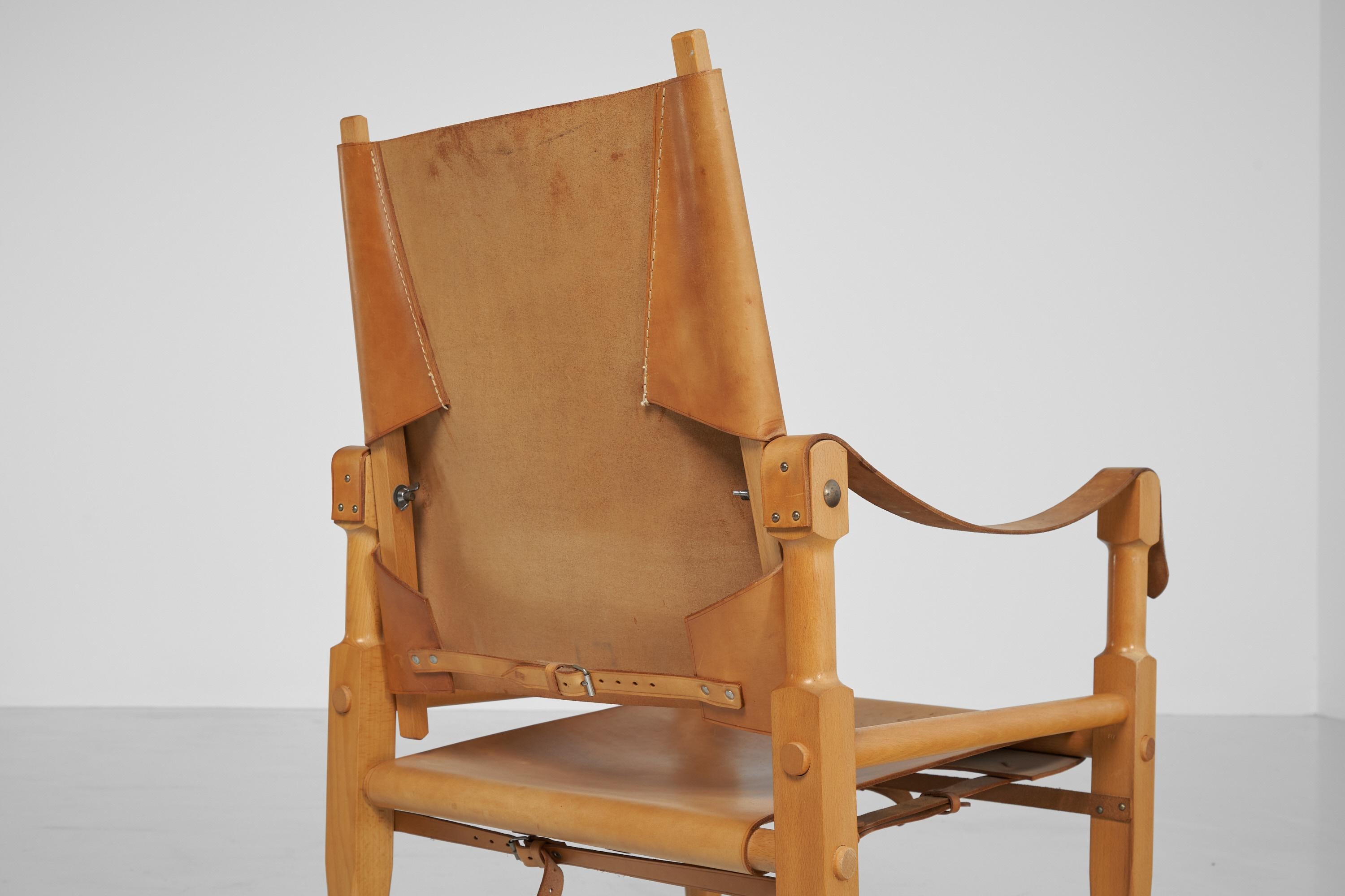 Wilhelm Kienzle Safari Chairs, Switzerland, 1950 In Good Condition For Sale In Roosendaal, Noord Brabant