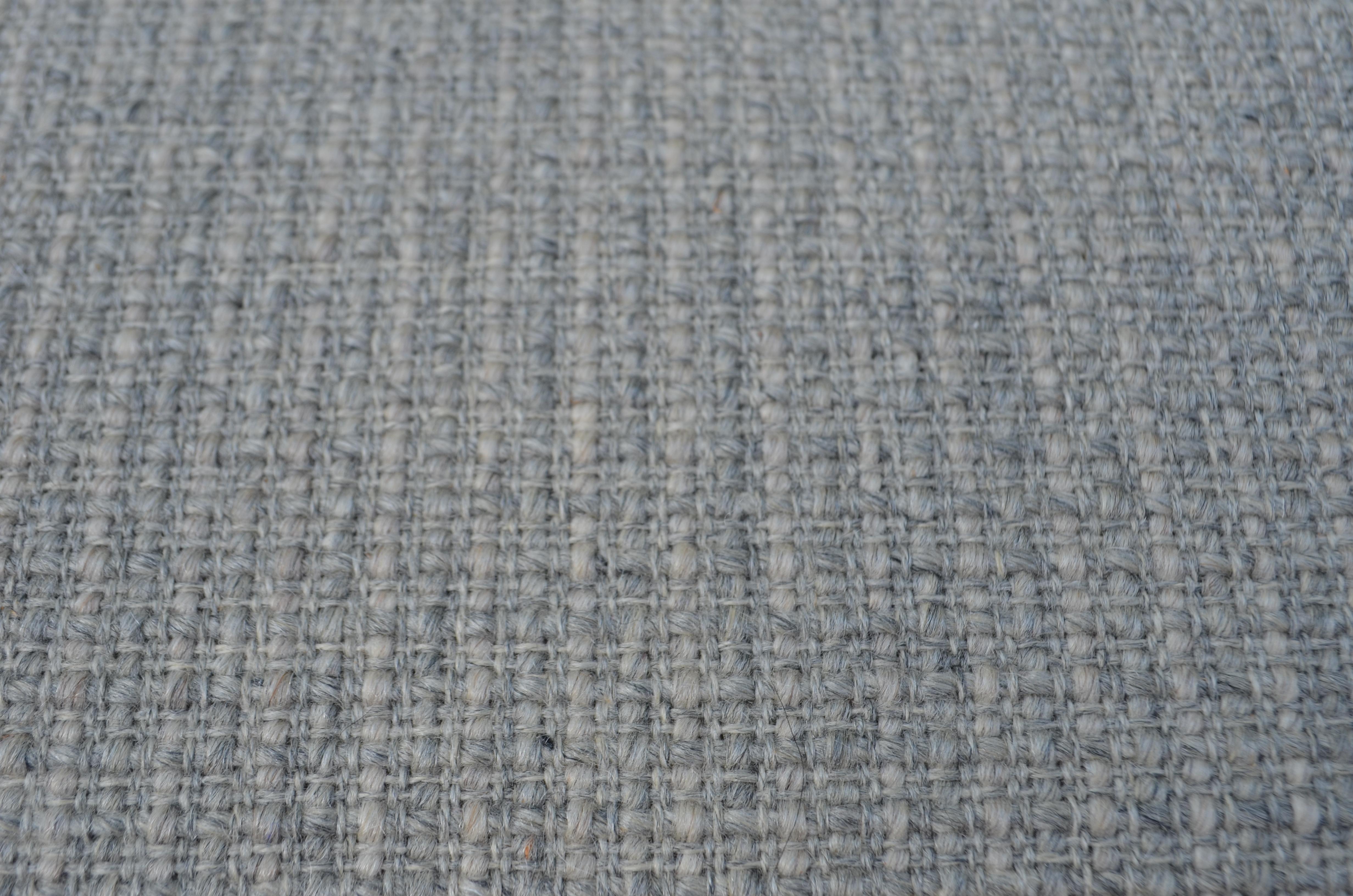 Wilhelm Knoll Antimott Walnut Mid Century Armchair Grey Wool For Sale 7