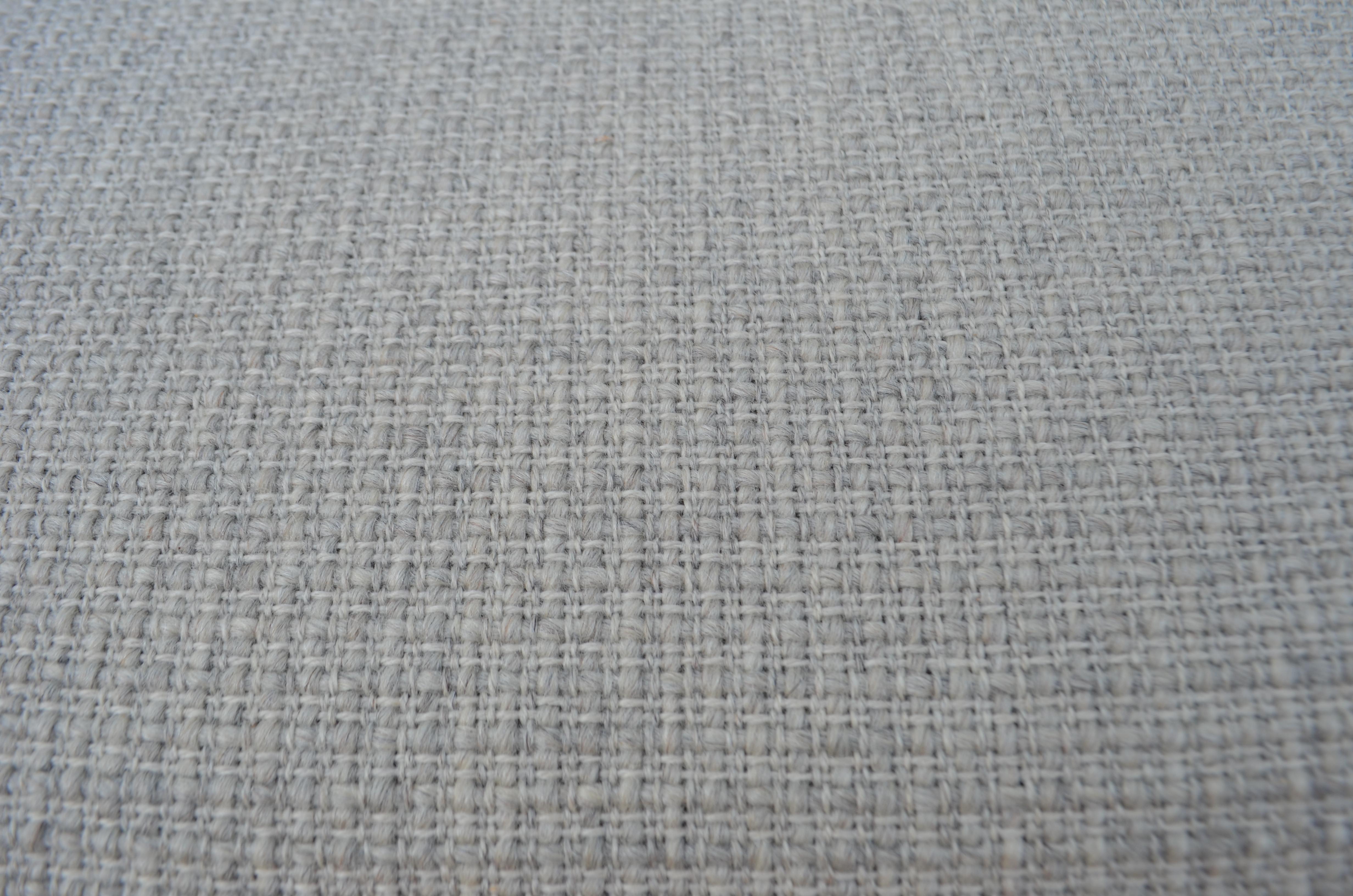 Wilhelm Knoll Antimott Walnut Mid Century Sofa Grey Wool For Sale 7
