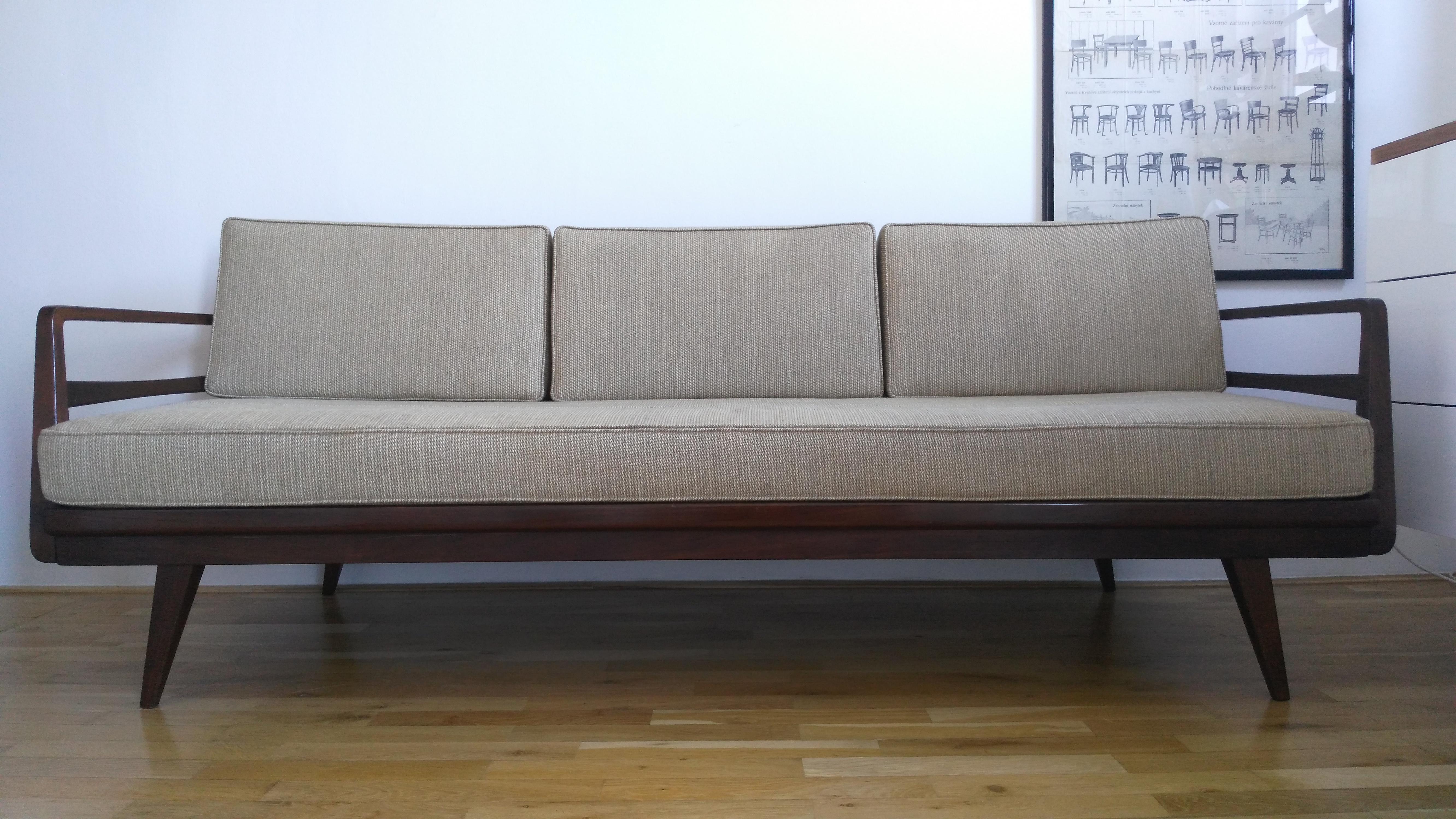 Mid-Century Modern Wilhelm Knoll Sofa or Couch Antimott, 1950s