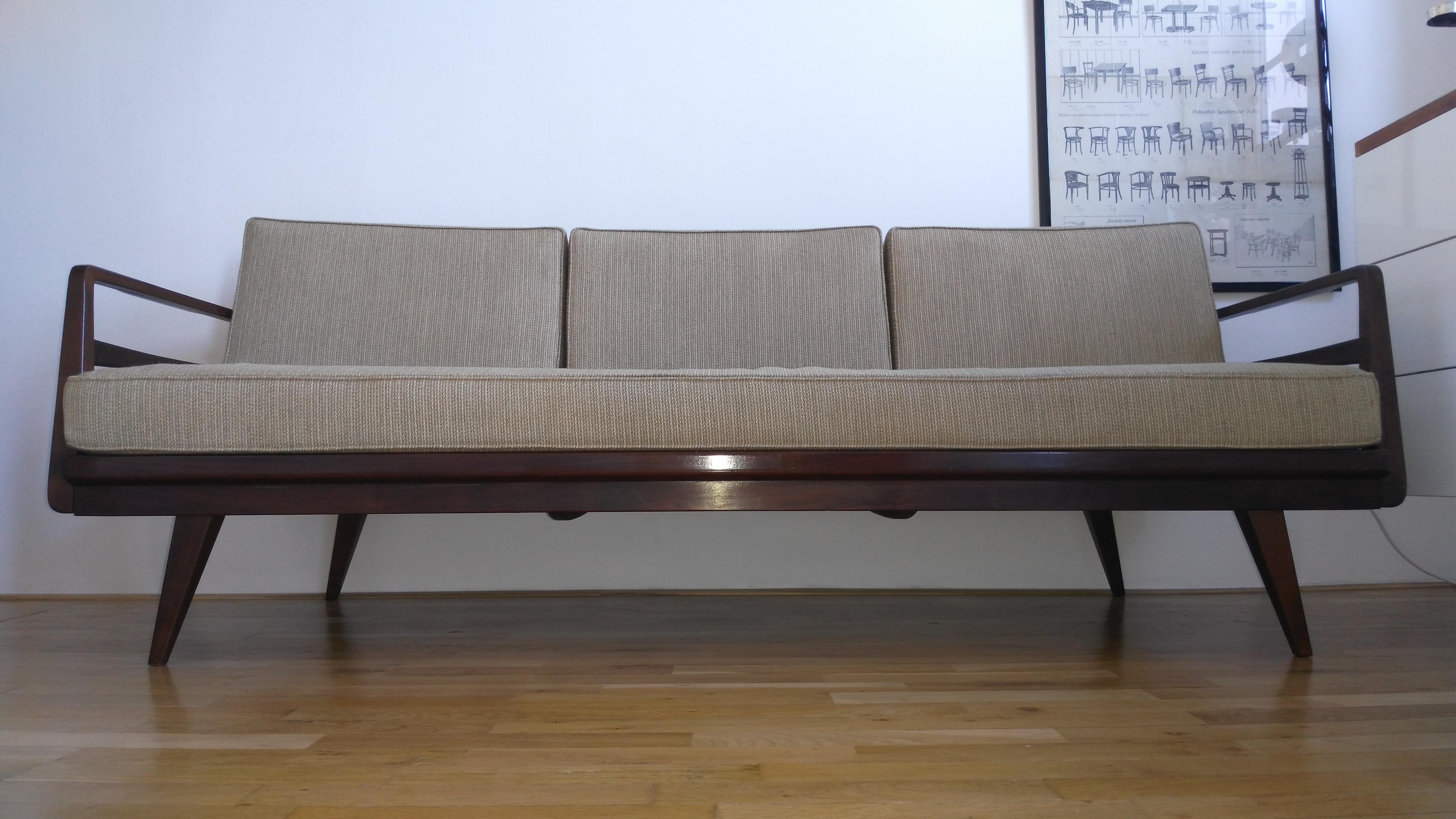 Wilhelm Knoll Sofa or Couch Antimott, 1950s In Good Condition In Praha, CZ