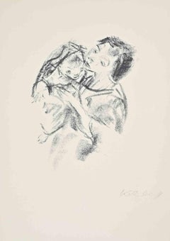 Mother and Child - Lithograph by Wilhelm Kohlhoff - 1925