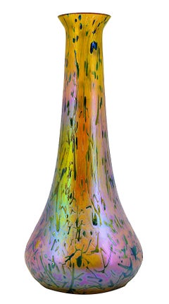 Wilhelm Kralik Sohn Eleonoranhain Art Glass Vase, 1900