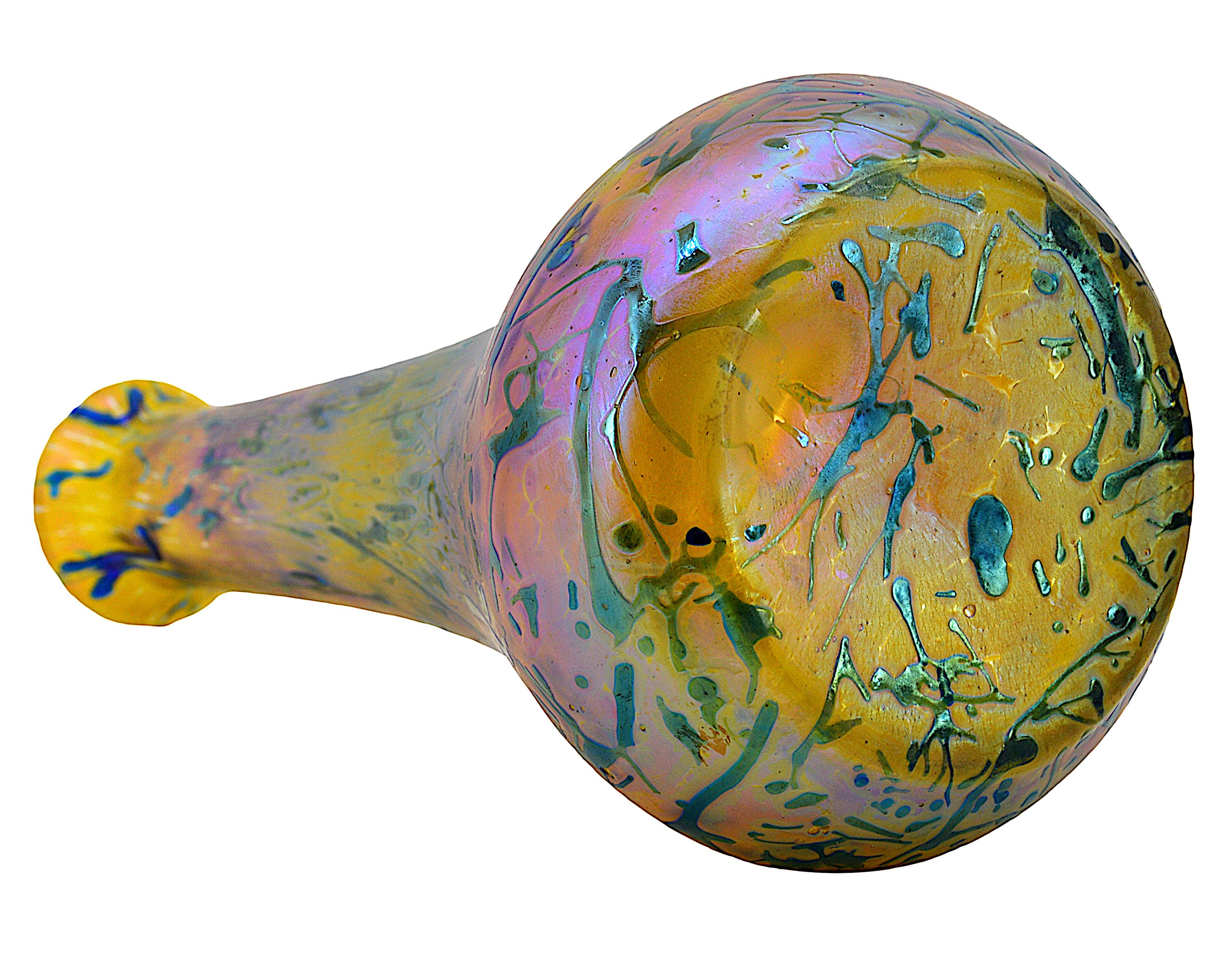 Début du 20ème siècle Vase d'art Wilhelm Kralik Sohn Eleonoranhain, 1900 en vente