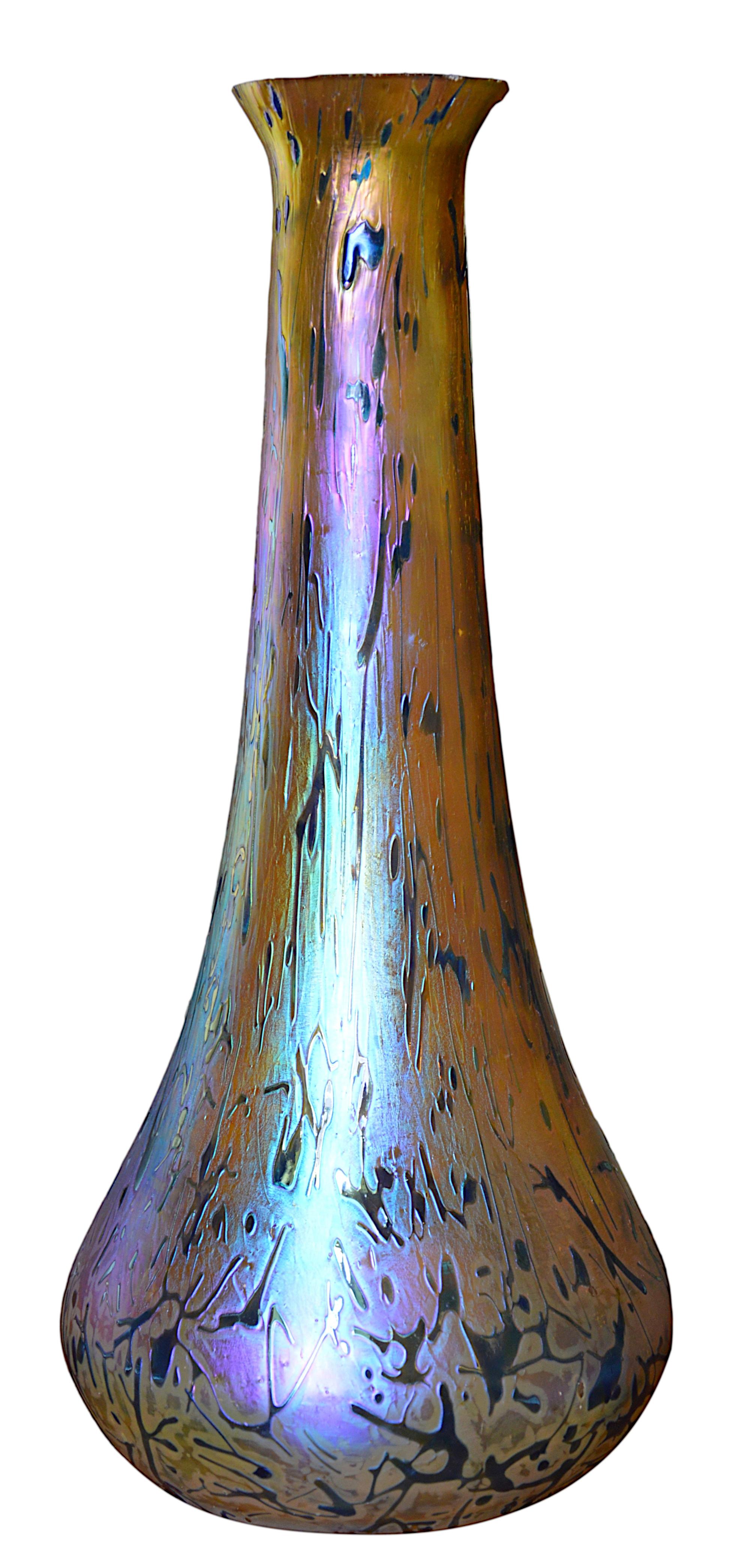 Vase d'art Wilhelm Kralik Sohn Eleonoranhain, 1900 en vente 1