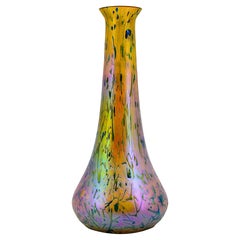 Antique Wilhelm Kralik Sohn Eleonoranhain Art Glass Vase, 1900