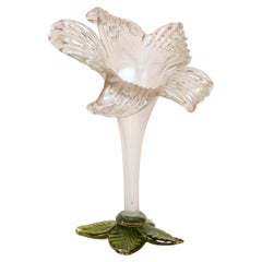 Wilhelm Kralik Sohne Bohemian Iridescent Art Glass Solifleur Floral Vase