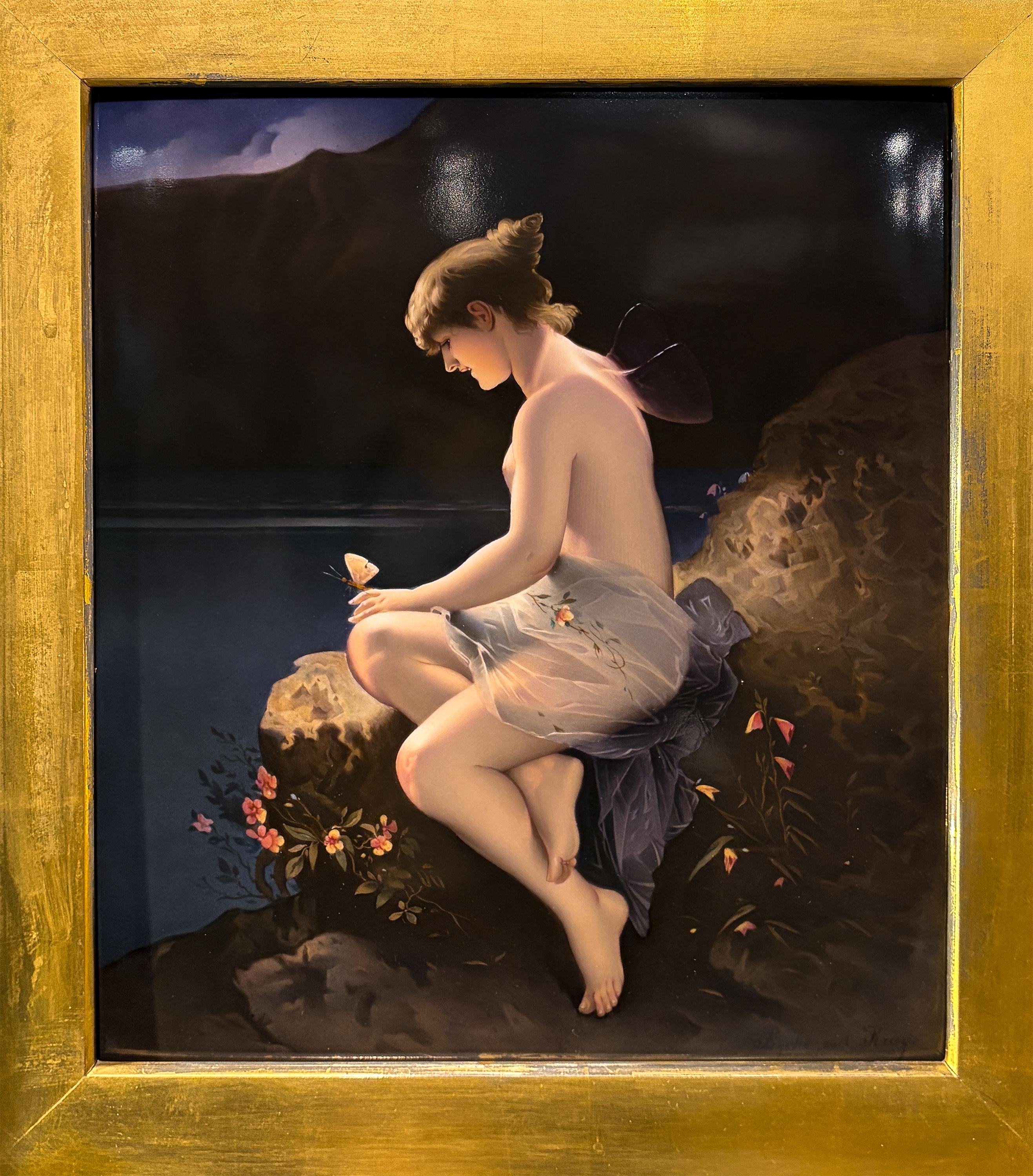 KPM Porcelain Plaque Psyche am Meer von Wilhelm Kray im Angebot 2