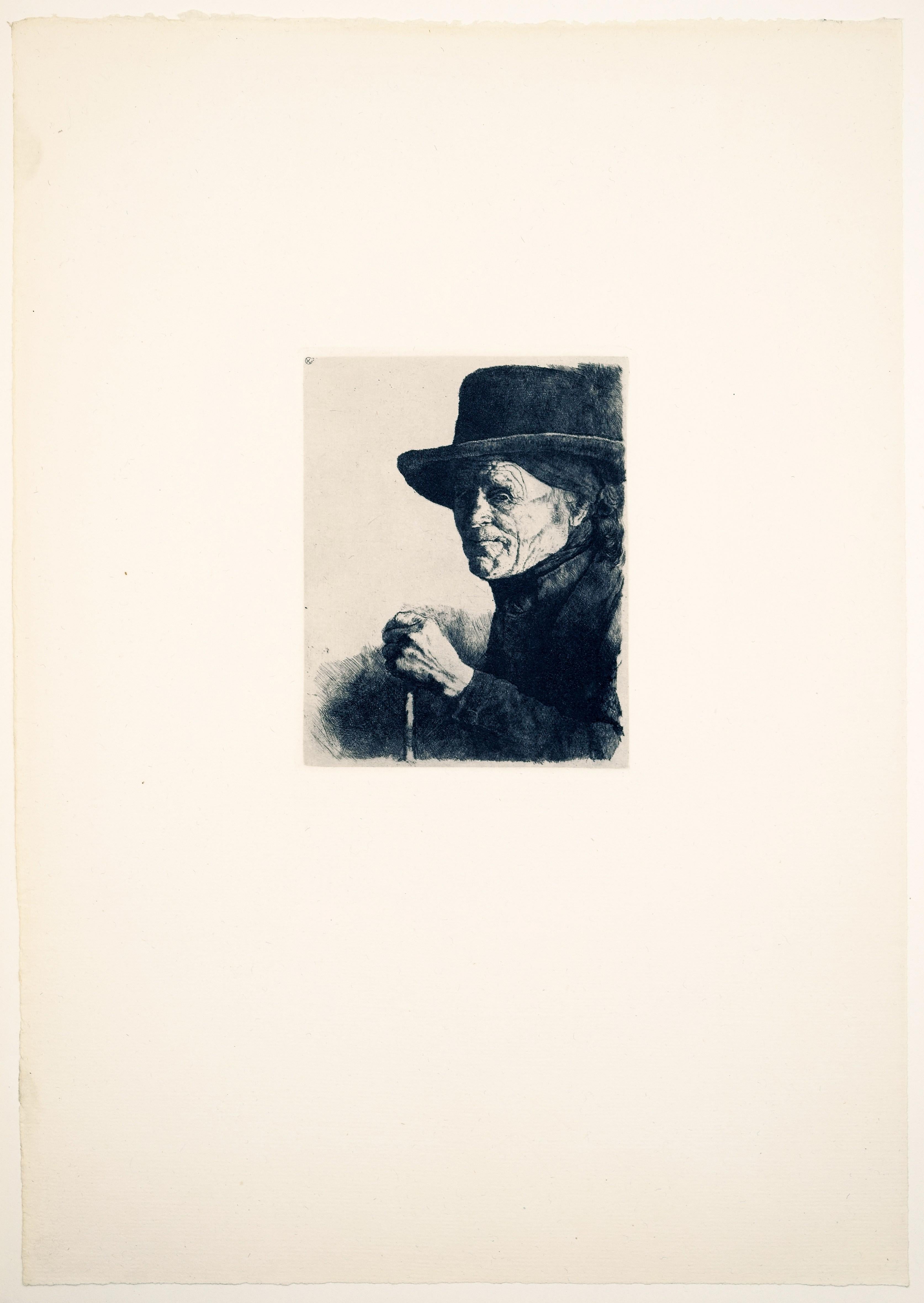 Wilhelm Leibl (1844-1900), Acqueforti originali, Kunstverlag Gurlitt, 1900 in vendita 10