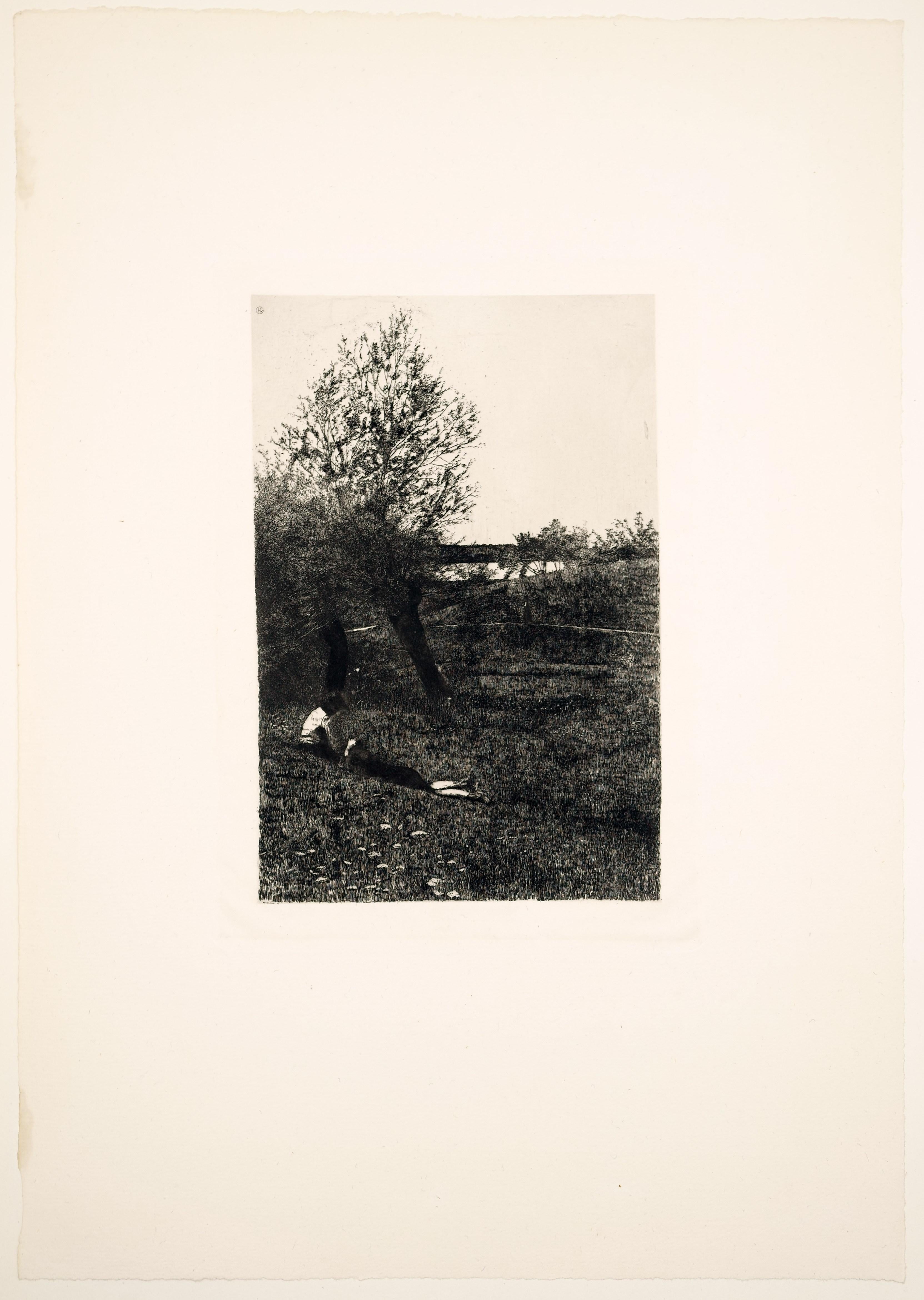Wilhelm Leibl (1844-1900), Acqueforti originali, Kunstverlag Gurlitt, 1900 in vendita 14