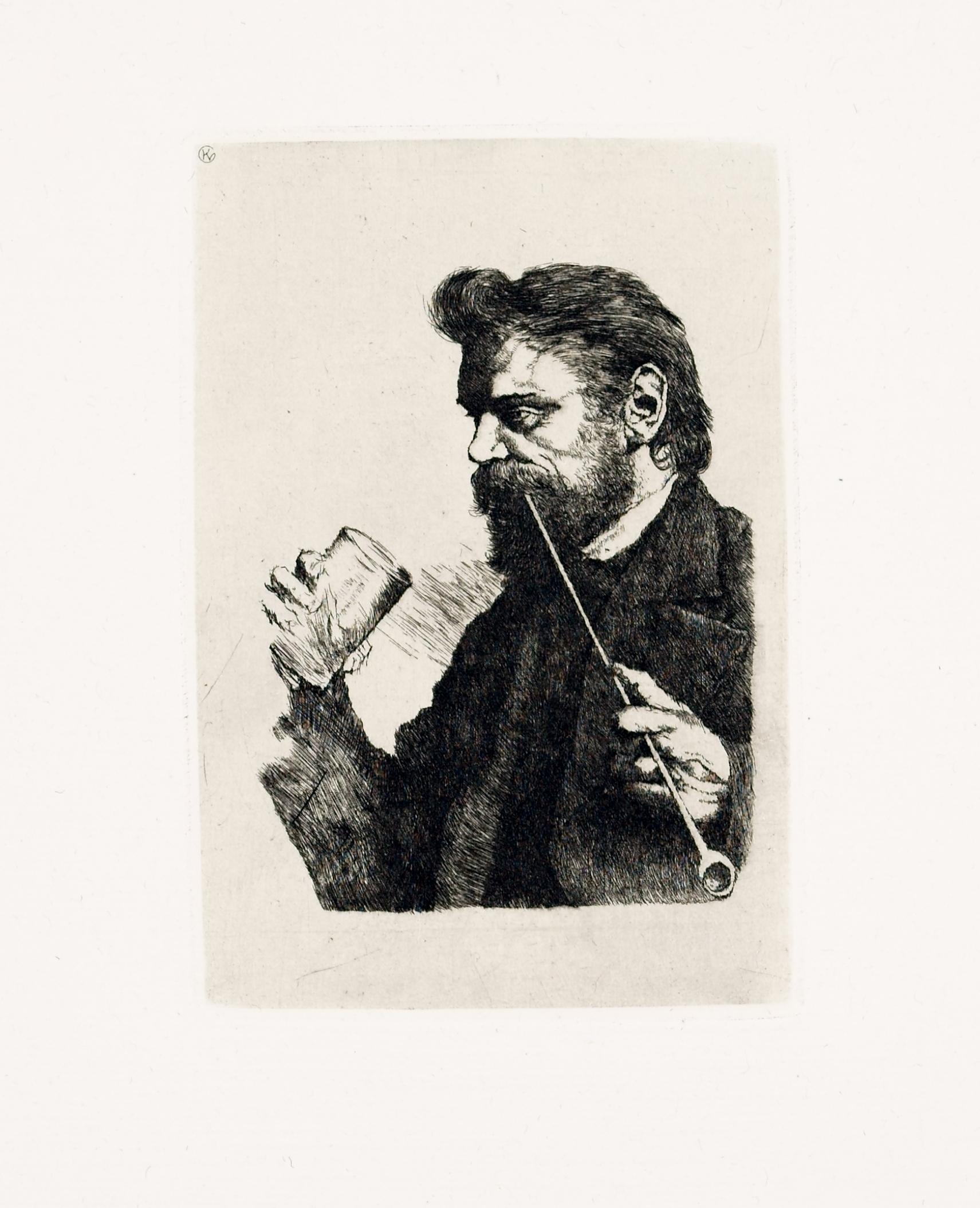Wilhelm Leibl (1844-1900), Acqueforti originali, Kunstverlag Gurlitt, 1900 in vendita 3